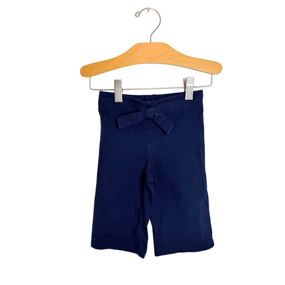 Janie and Jack Navy Blue Bow Front Knit Shorts 12-18 Months